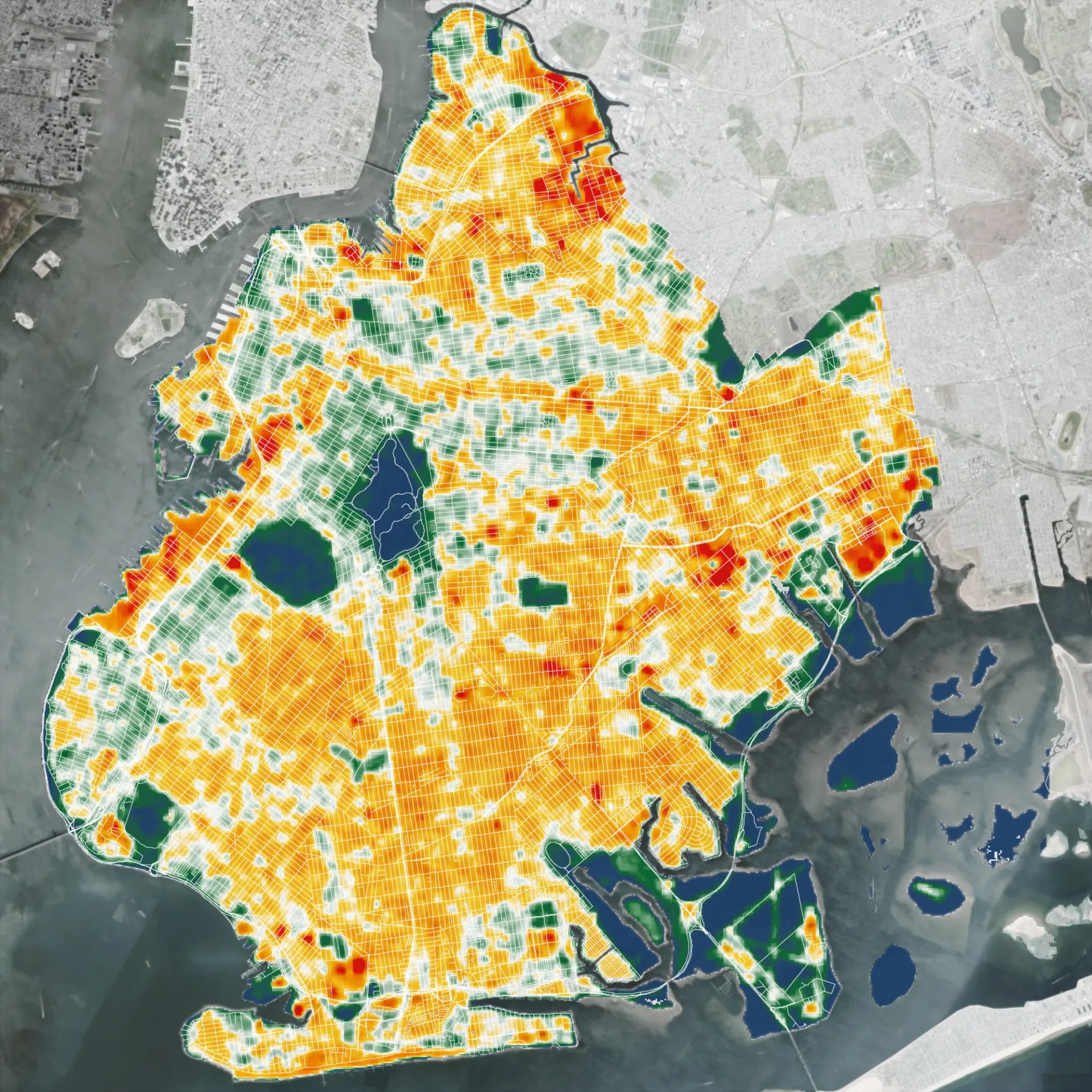 Brooklyn Summer Land Surface Temperature 2018
