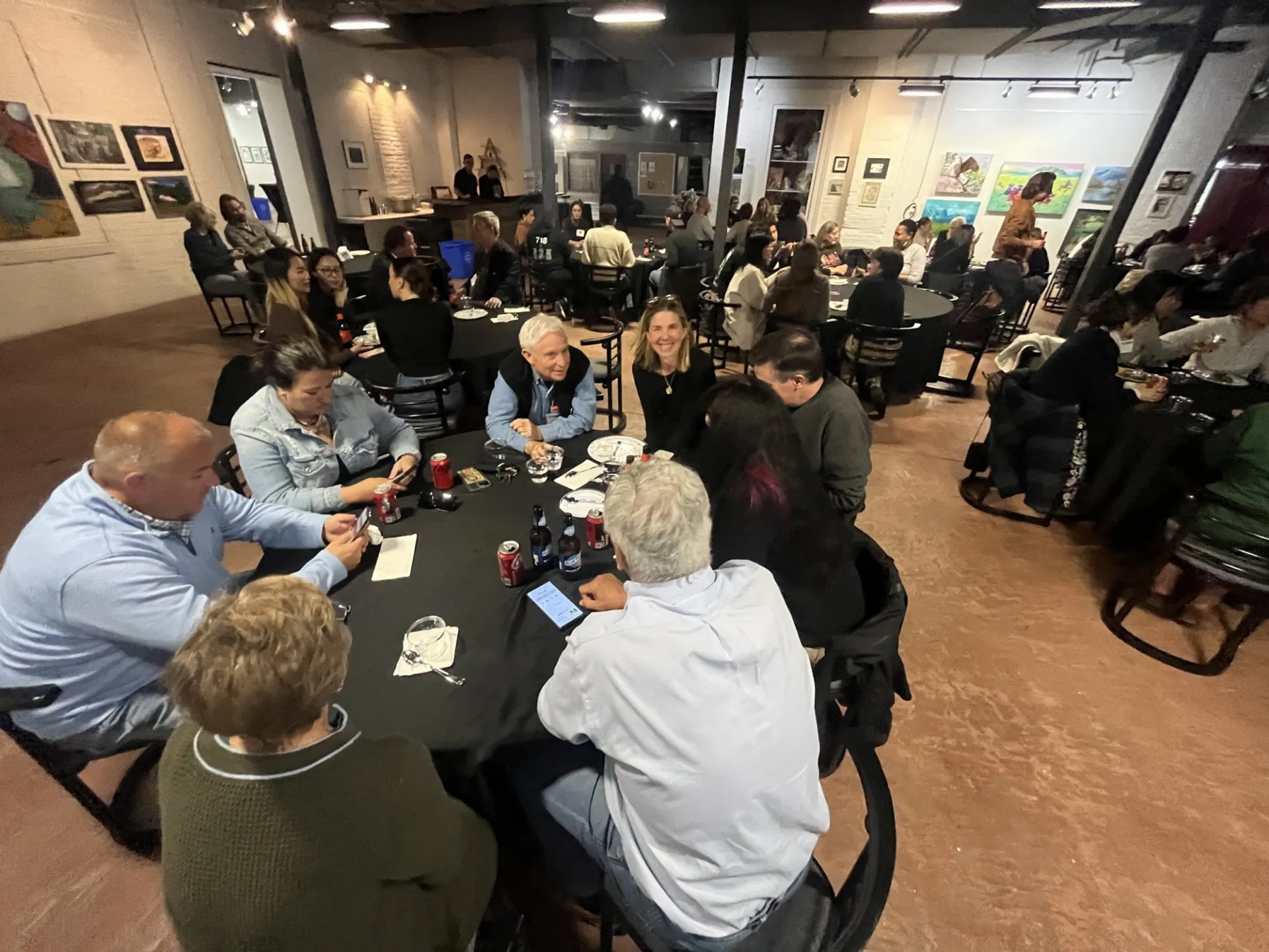 Students and Loeb Fellows mingling with local elected leaders