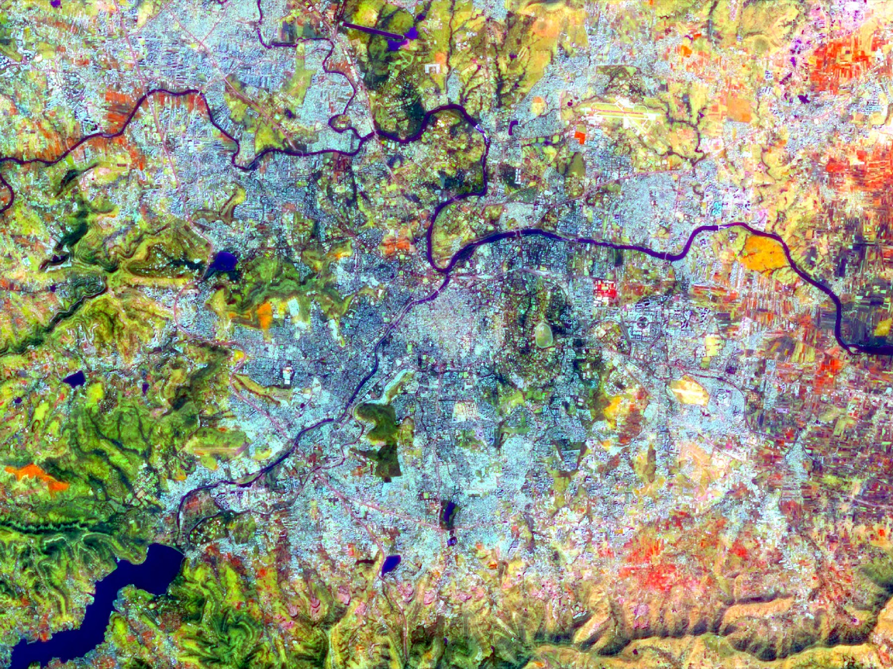 Pune, India, Landsat 8 - Urbanization Carousel Pune, India, Landsat 8 Urbanization