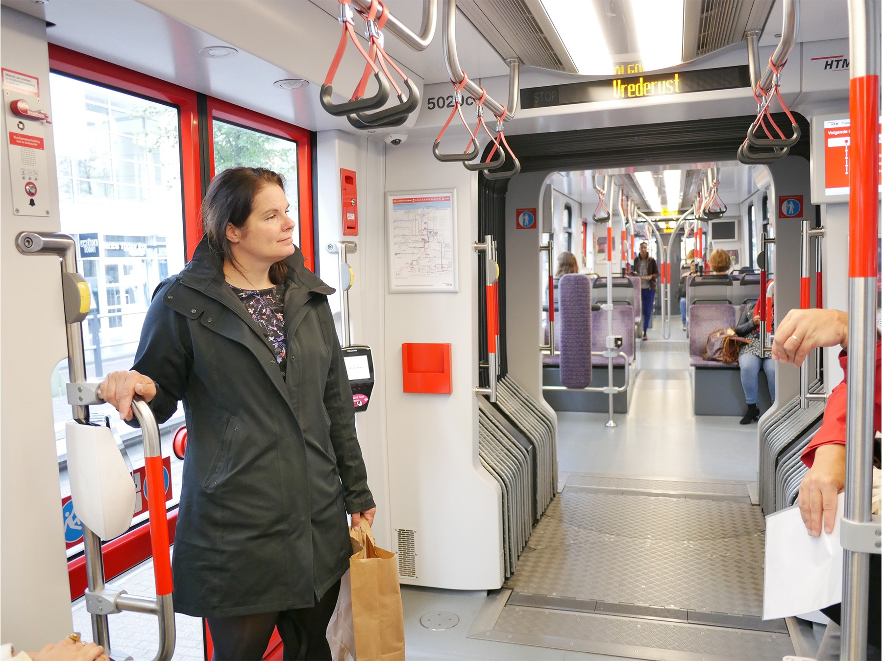Klaske Hermans on RET tram 12x9 Hague Workshop 9