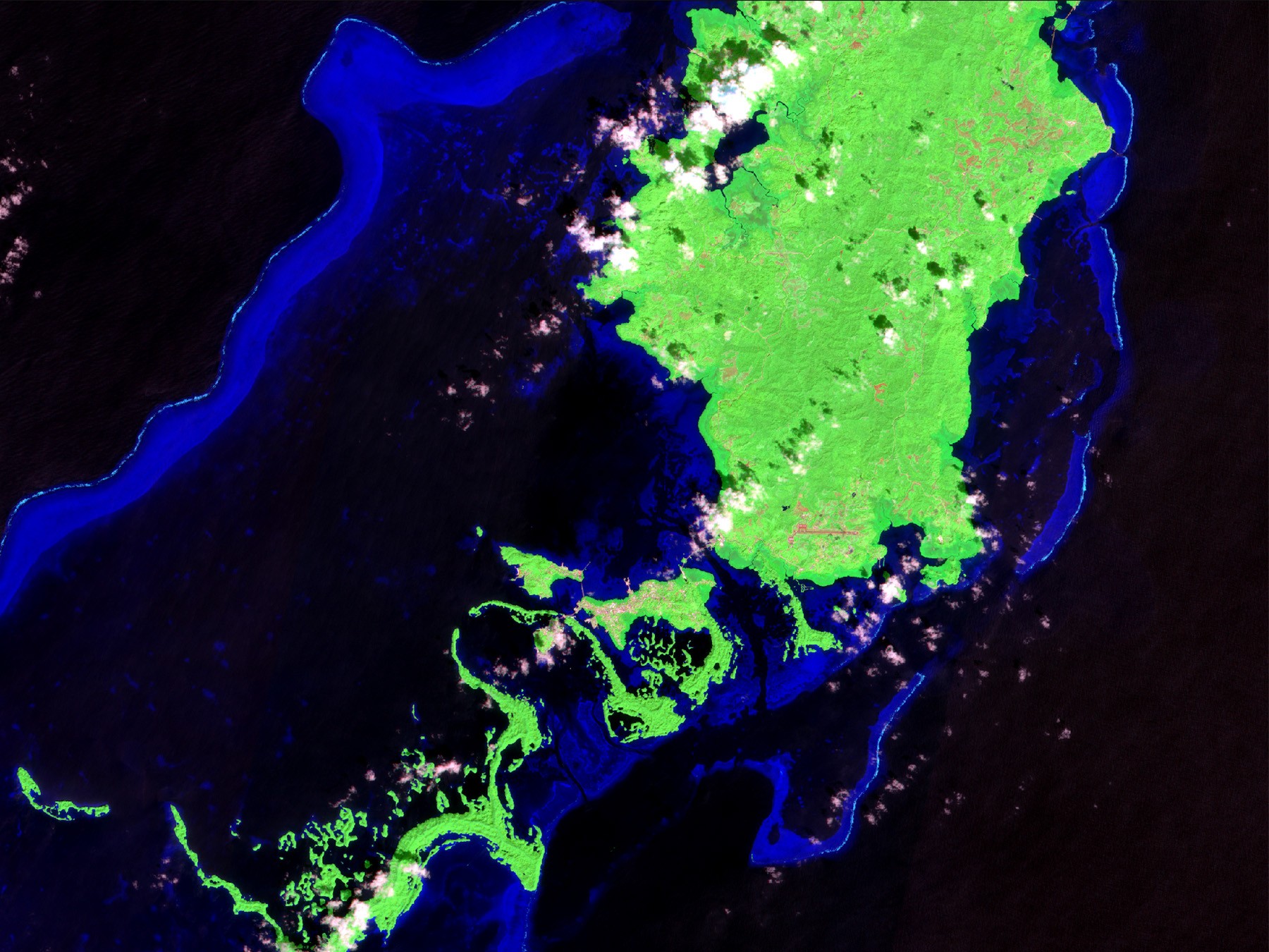 Palau, Sentinel-2 - Natural with atmospheric removal