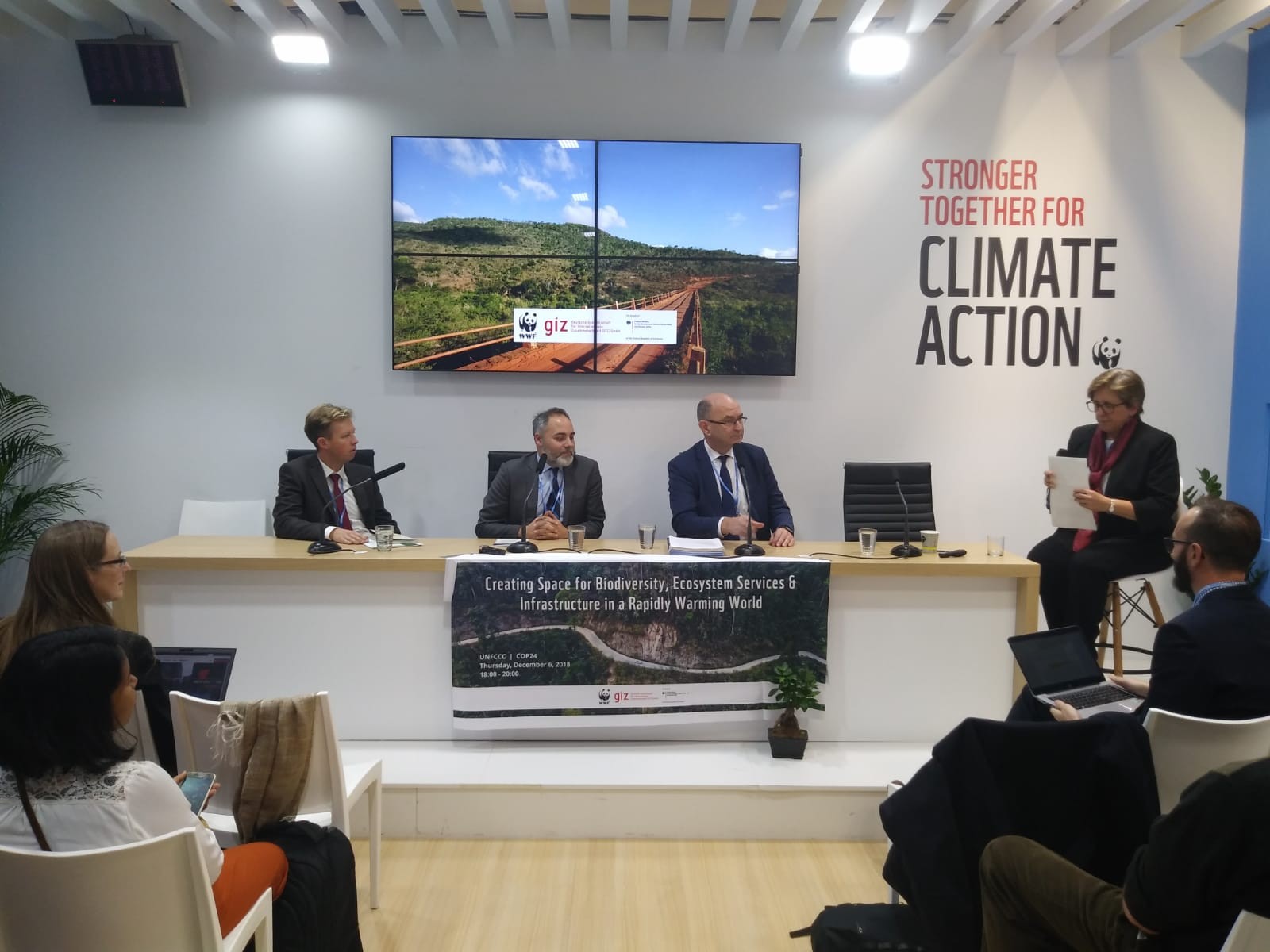 Panel discussion on infrastructure at Climate Change Conference in Katowice, Poland