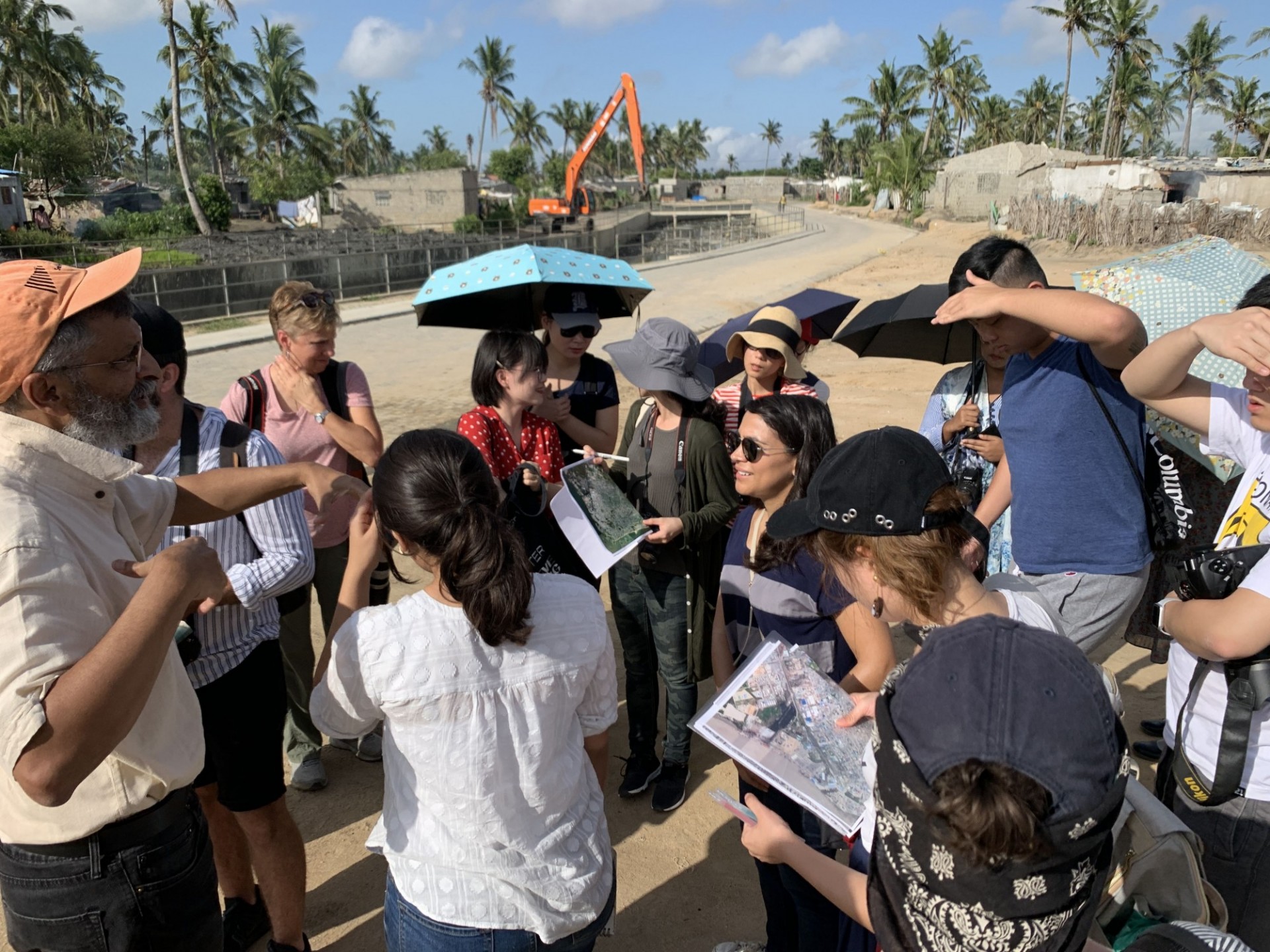 Students visit water infrastructure in Beira, Mozambique