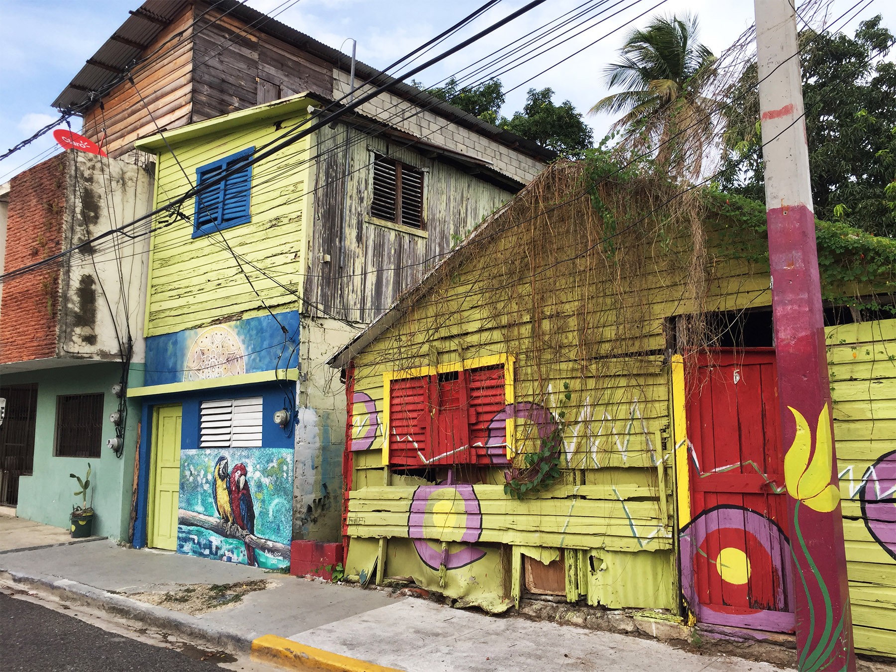 Los Pepines facade intervention